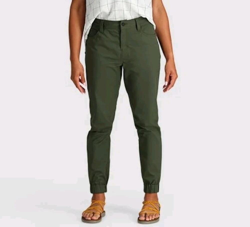 Outdoor Research Canvas Jogger Pants Womens XS Green Outdoor Hiking V055